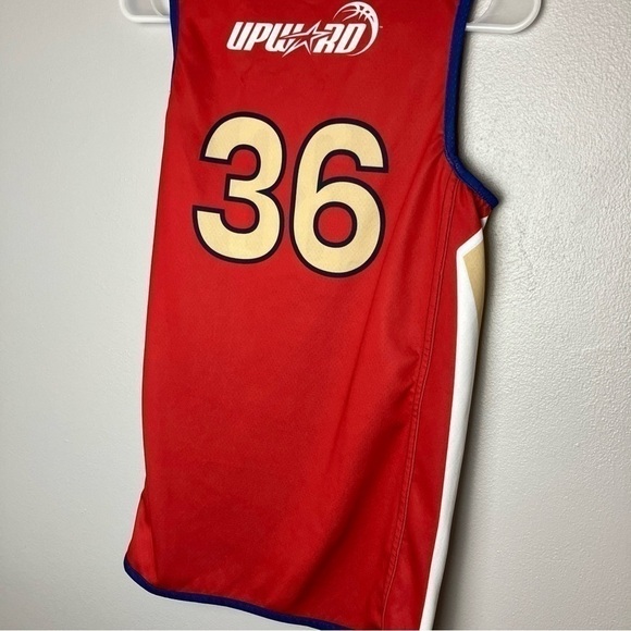 UPWARD Reversible Sports Jersey #36 Red & Blue - Unisex Youth Large - Picture 4 of 8